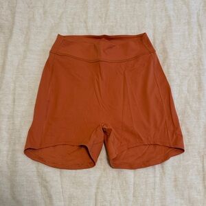 Gymshark KK Fit Drop Workout Shorts in Rust Orange